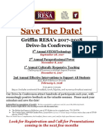 2017-2018 Drive-In Conferences - Save The Date