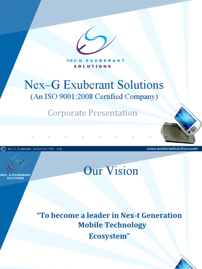 NexG Exuberant Solutions PVT LTD - Final | PDF | 3 G | 4 G