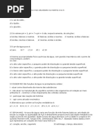 EXERCÍCIOS BIOQUÍMICA