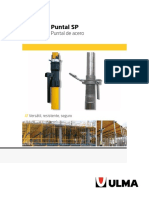 Puntal SP: descripción, montaje y cargas máximas del puntal versátil y resistente