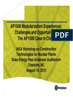 AP1000 Modularization Experiences: Challenges and Opportunities: The AP1000 Case in China