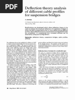 Deflection Theory Analysis of Different Cable Profiles For Suspension Bridges