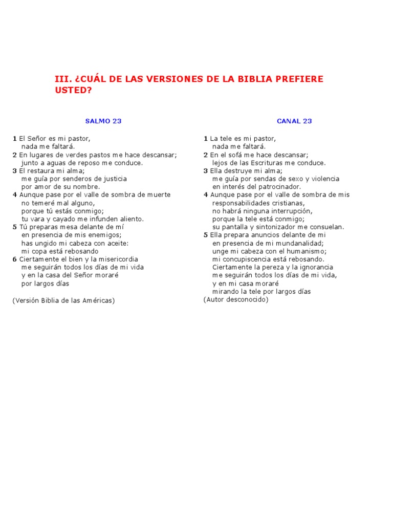 Actividades del Salmo 23 para Niños | PDF