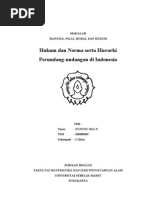 Download Nung Ria Makalah Hukum dan Norma serta Hierarki Perundang-undangan di Indonesia by Nung Ria SN34143469 doc pdf
