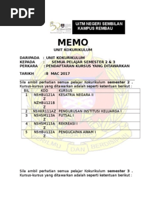 Memo Kursus