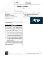 Hoja de Instrucciones 451 500s