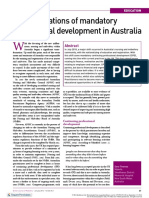 The Implications of Mandatory Professional Development in Australia