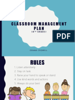 Crowell Gemma - Classroom Management Plan Slide