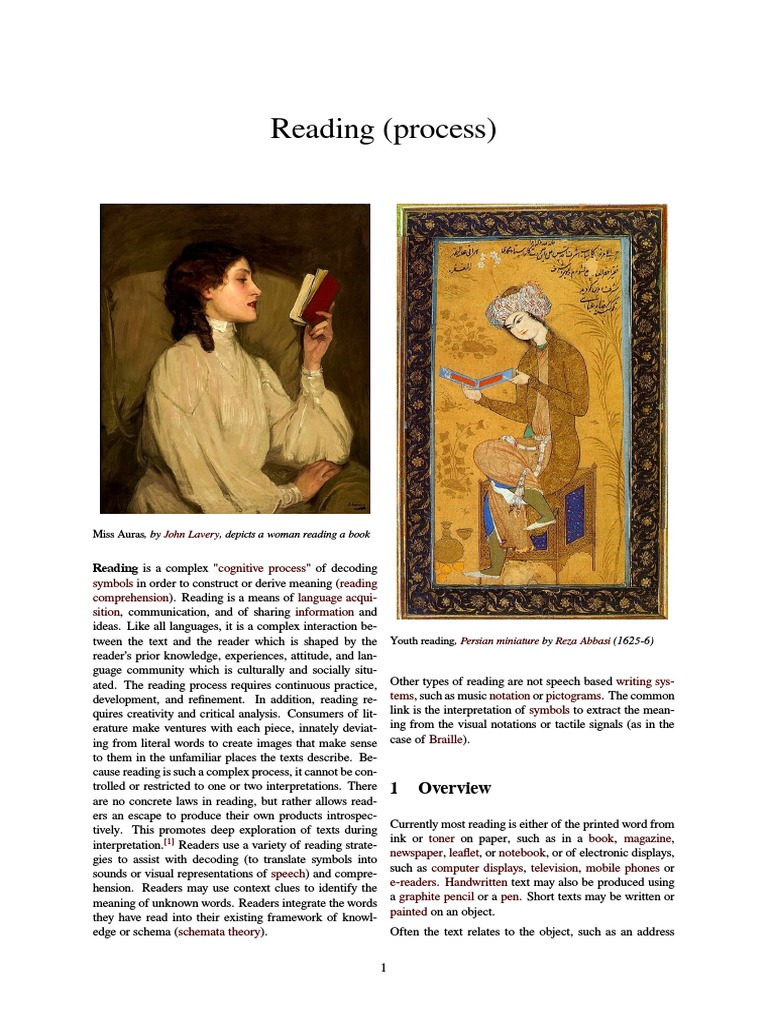 Understanding the Reading Process | PDF | Psychological Concepts ...