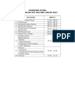 Rundown Acara Hut 2017