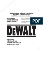 Serra Mármore - DeWALT - DW860 - Manual de Instruções