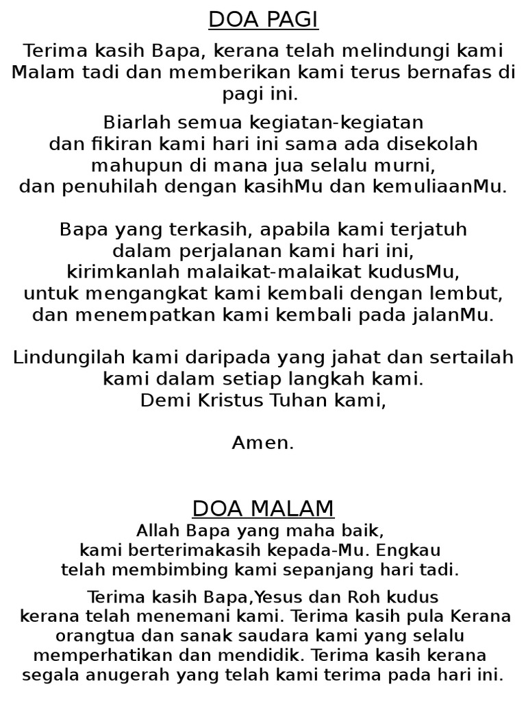 Doa Pagi Pdf