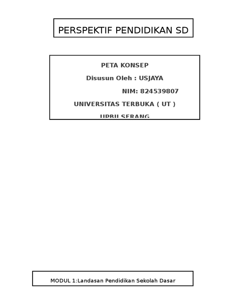 Contoh Soal Perspektif Pendidikan Sd Ut Soal Kelasmu