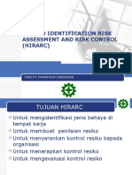 Hazard Identification Risk Assessment and Risk Control