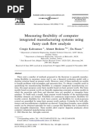 Measuring Exibility of Computer Integrated Manufacturing Systems Using Fuzzy Cash Ow Analysis