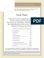 Neck Pain Clinical Guideline - JOSPT - Sept 2008