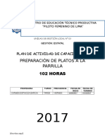 CAPACITACIÓN de Preparación de Platos A La ParrillaA