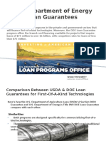 U.S.department of Energy Loan Guarantees