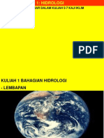 8-Hgf122-Kul1-Hidrologi 1-Telah Diberikan Dalam Kuliah 5-7