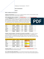 Database Normalization