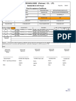 Huawei Technologies (Pakistan) Co., Ltd. PTCL CDMA Leftover Sites Project Final Acceptance Certificate