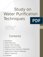 Case Study On Water Purificatio