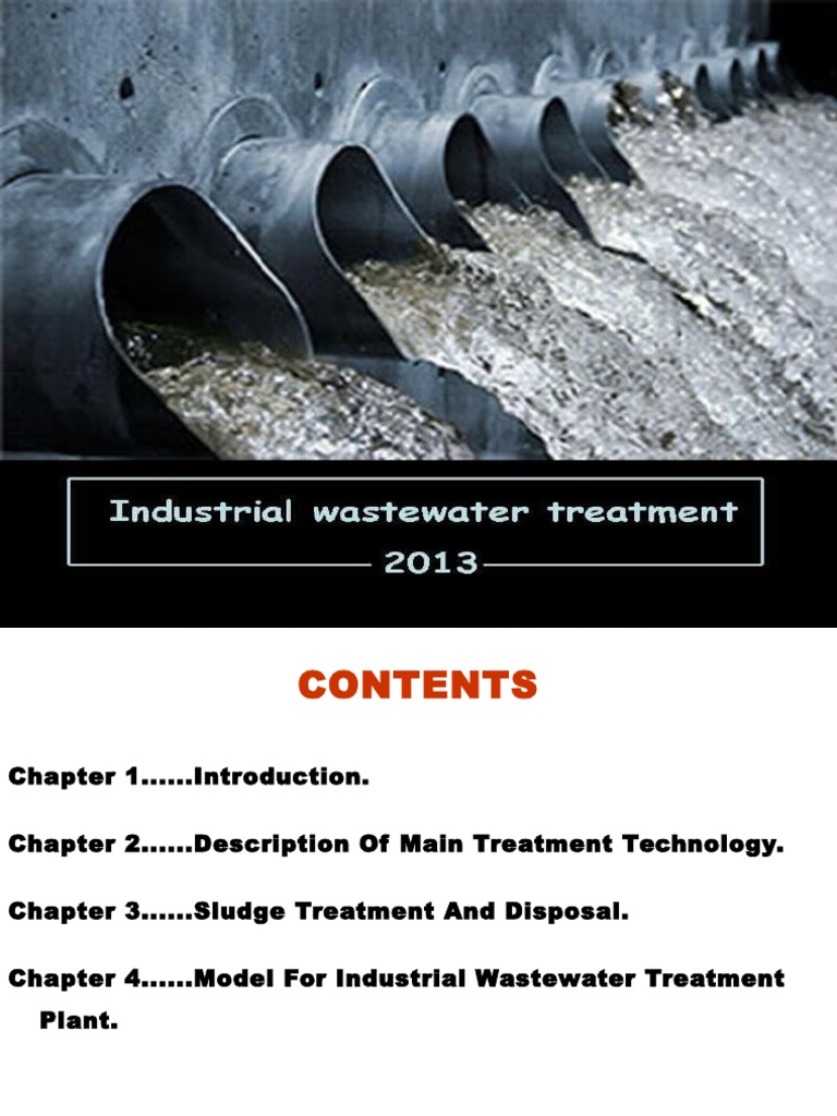 industrial wastewater treatment.ppt Sewage Treatment Wastewater