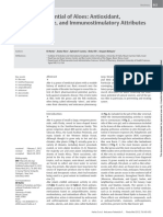 Anticancer Potential of Aloes Antiox, Antiproliferrative, And Immunostimulatory Attributes