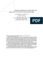 Finite - Simple Simulation - Based Inference in Var Models With Applucations To Order Selection and Causality Testing