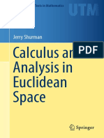 Calculus and Analysis in Euclidean Space-Jerry Shurman