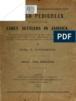 Noel B Livingston - Sketch Pedigrees of Some of The Early Settlers in Jamaica 1906