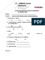 CCC / Wbho Joint Venture: 0-5 6-10 11-15 Above 15 Years