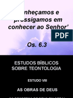 08 - As Obras de Deus - Os Decretos Divinos em Geral