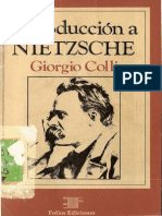 Giorgio Colli Introduccion a Nietzsche
