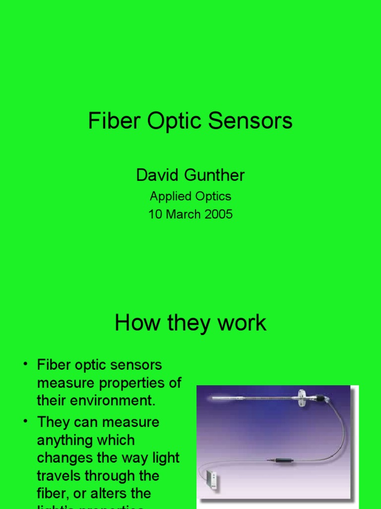 2005 Gunther Fiber Optic Sensors PDF Optical Fiber Sensor