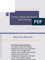 Bab I - Ruang Lingkup Dan Metode Ilmu Ekonomi