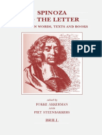 (Brill's Studies in Intellectual History 137) Fokke Akkerman, Piet Steenbakkers-Spinoza To The Letter