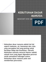 Kebutuhan Dasar Manusia