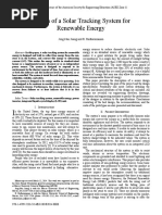 Design of A Solar Tracking System For Renewable Energy: Jeng-Nan Juang and R. Radharamanan