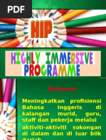 Highly Immersive Programme 2017