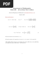 Math 201 Final Test