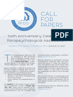PA 60th Year - Call for Papers