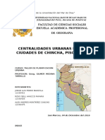 Las Nuevas Centralidades Urbanas de Las Ciudades de Chincha, Pisco y Ica