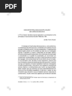 uma meta tipologia nas ciências sociais - nunes