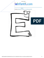 Imprimir Letra E PDF