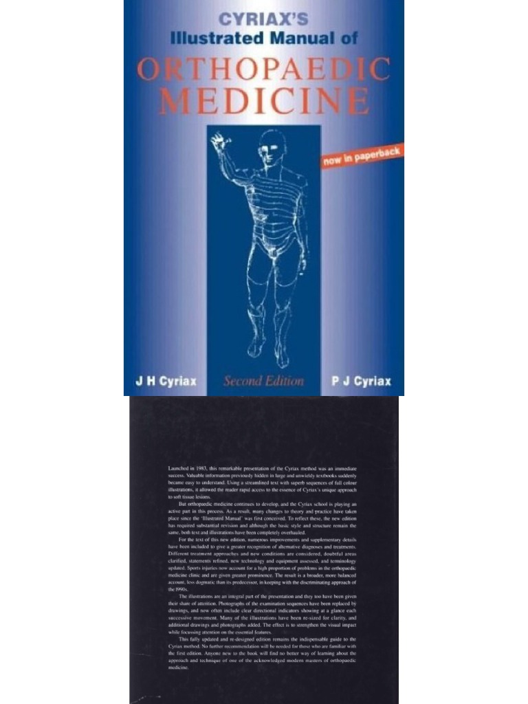 HANDBOOK Cyriax Manual Orthopedic. | PDF