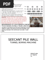 Secant Pile Wall Design Example | PDF | Deep Foundation | Civil Engineering