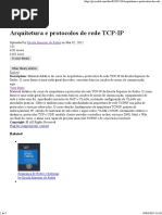 Arquitetura e Protocolos de Rede TCP-IP