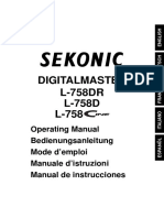 Sekonic L 758 Spanish