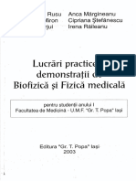 Lucrari Practice de Biofizica Si Fizica Medicala V Rusu PDF